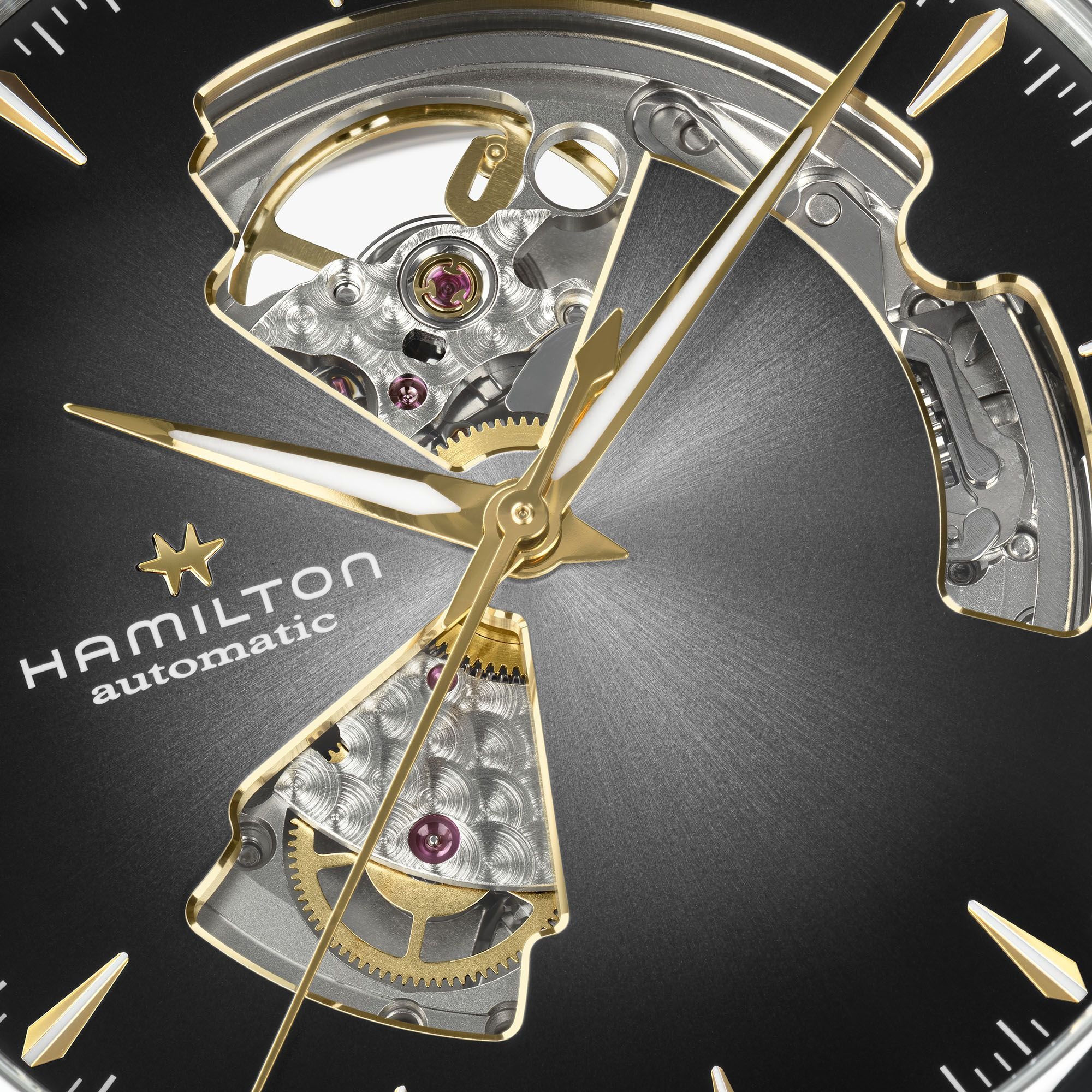 HAMILTON ジャズマスター オープンハート　シルバー　ワンオーナー ハミルトン【HAMILTON】ジャズマスター オープンハート 40mm